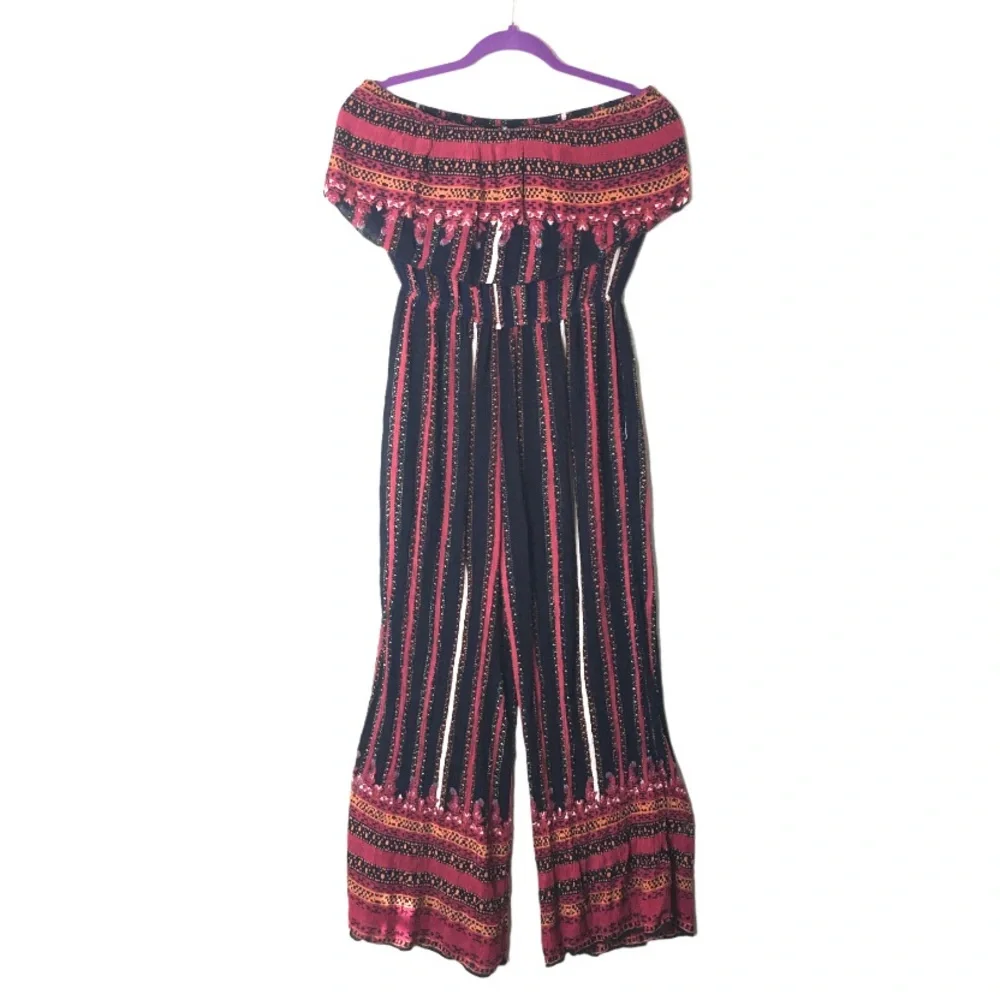 Free People Simone Flounce Boho Strapless Jumpsuit - Picture 6 of 15